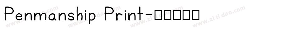 Penmanship Print字体转换